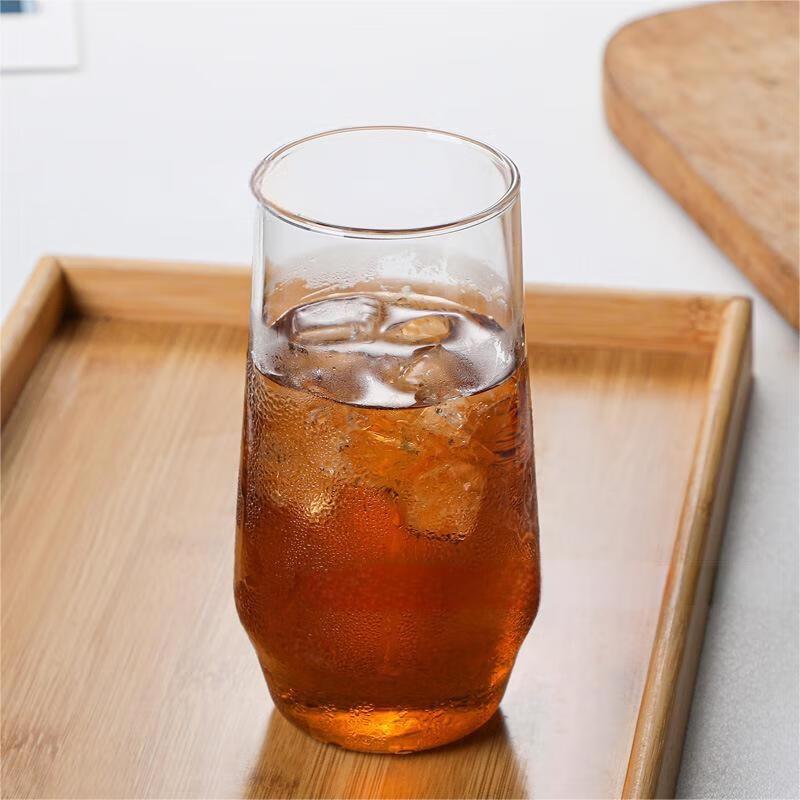 Sanni 460ml Transparent Glass Water Drop Cup