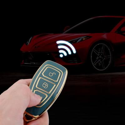 Soft TPU Remote Key Case Holder Skin Car Key Case Full Protection Key Protector for Ford/Fiesta/Focus 3 4/Mondeo/Kuga
