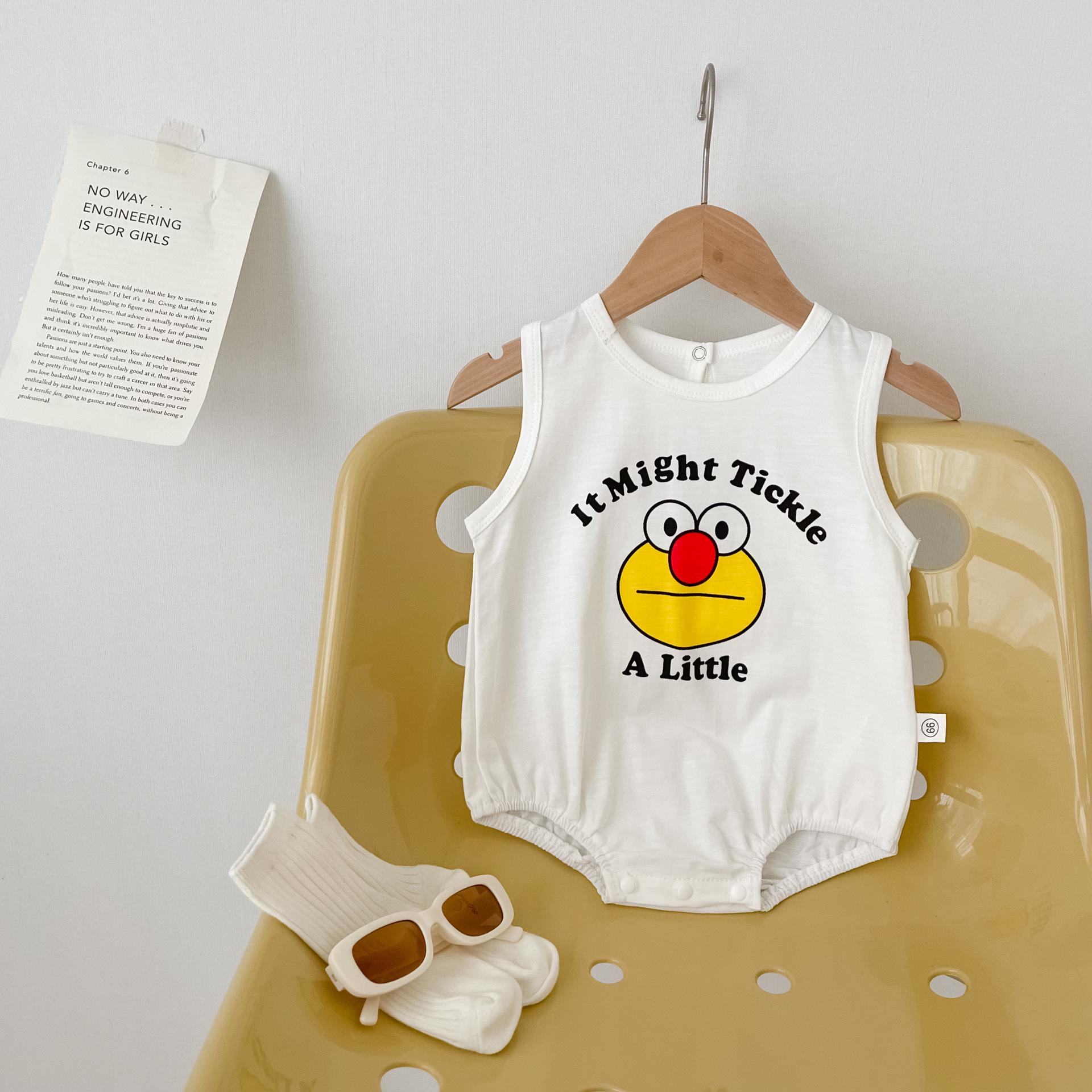 Unisex Baby Summer Cartoon Bodysuit Snap-Crotch Onesie 73 cm