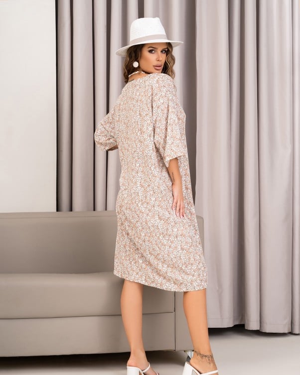 ISSA Plus løs kjole i bomull