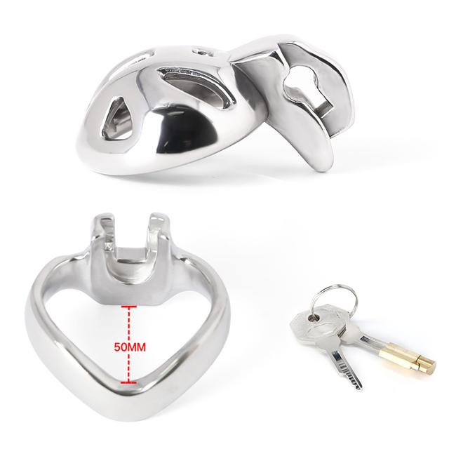 Super Small 3 Color Male Chastity Cage Stainless Steel Lockable Penis Ring Cock Cage Metal Chastity Belt Adults Sex Toys For Men