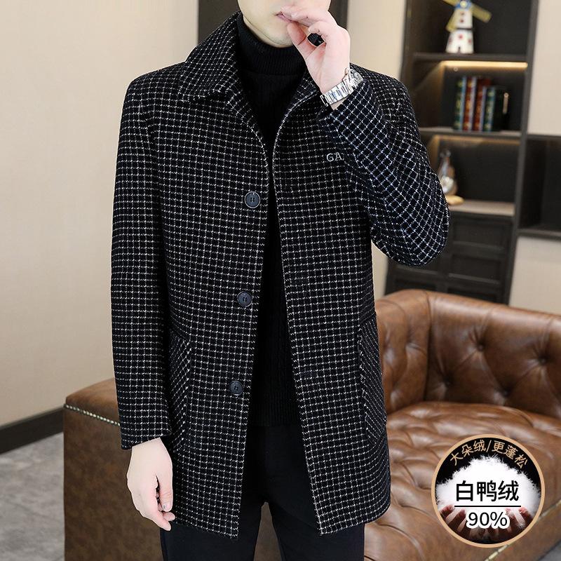 

2025 Fall/Winter New Windproof Jacket Men s Regular Fashion Trend Men s Warmth 4XL чорний