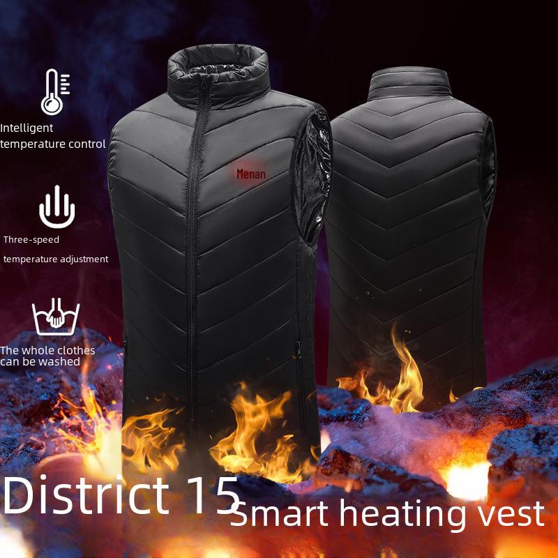 USB-beheizte Weste für Herren – intelligente Heizkleidung mit konstanter Temperatur