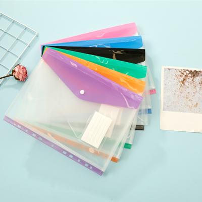 24 Stück A4 Ordner-Taschen-Organizer-Mappen, erweiterbar, wasserdichte Umschläge, Ordner-Mappen, klar, Druckknopf, für Schule, Büro