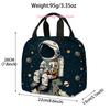 Cosmonaut 3D Printed Canvas Meal Bag for Unisex, Handbag Ice Bag Lunch  Multi Functional Meal  Insulation Meal (Non-Fo