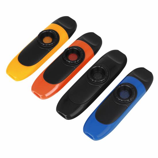 Plastic Kazoo with Lanyard Thin Voice Precise Tone Adjustable Sound Portable Aerophone Professional Performance Kazoo Accompaniment Instrument Musical