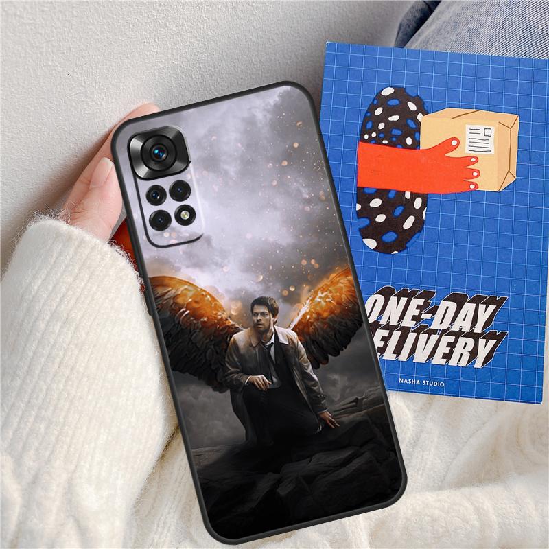 Supernatural Castiel Angel Funda For Xiaomi Redmi Note 13 Pro 14 9 10 11 12 9S 10S 11S 12S Redmi 13C 10C 12C 14C Case