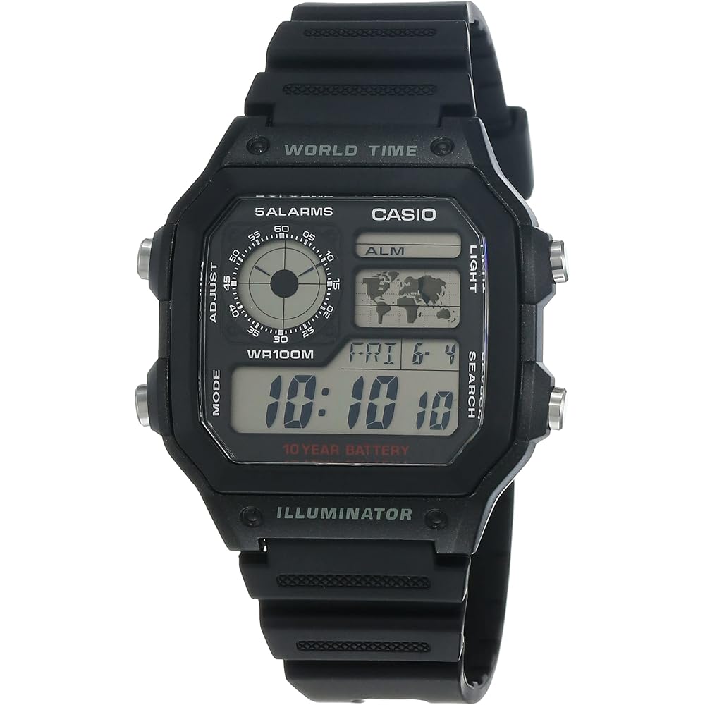 CASIO (Casio) Watch Digital AE-1200WH-1A Men s Overseas Model [Parallel Imported Product]