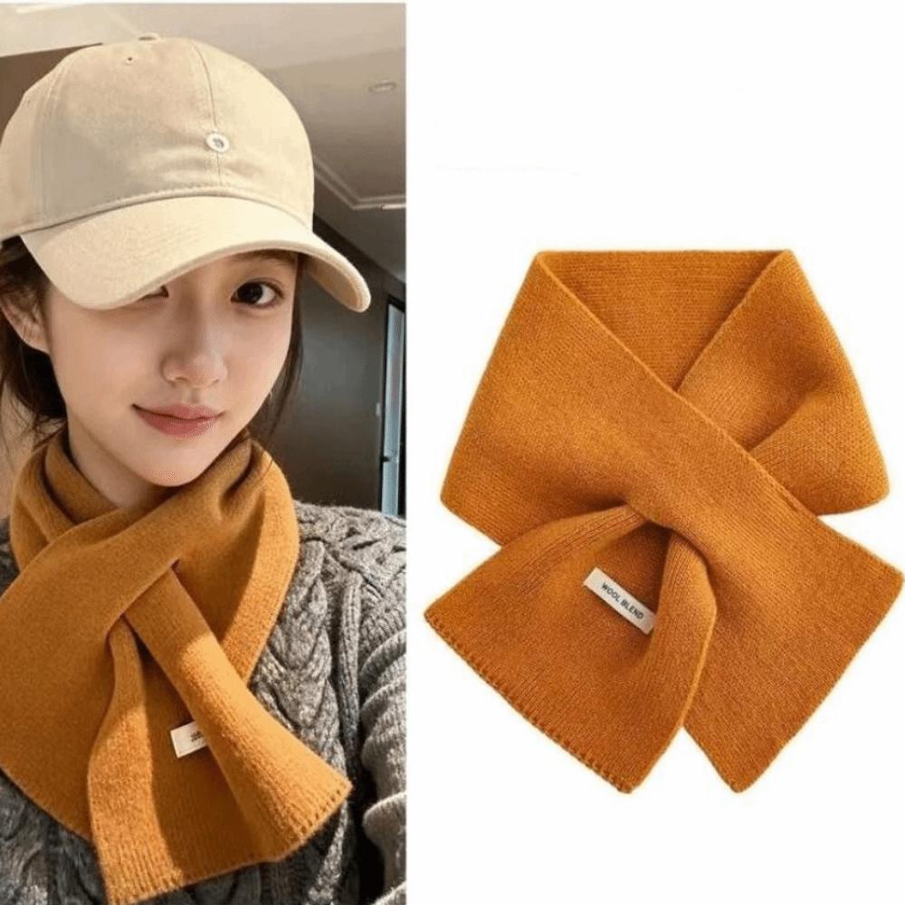 Thickened Cross Neck Warmer Windproof Women Winter Neckerchief  Apparel Accessories