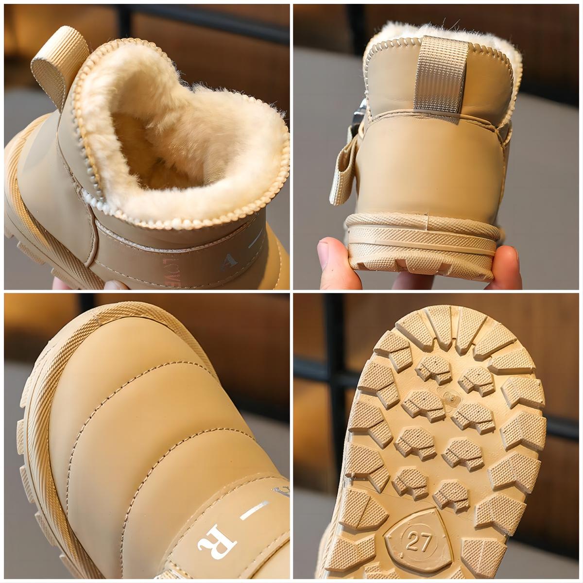 Зимние хлопковые теплые сапоги для мальчиков и девочек 37 хаки — фото 3