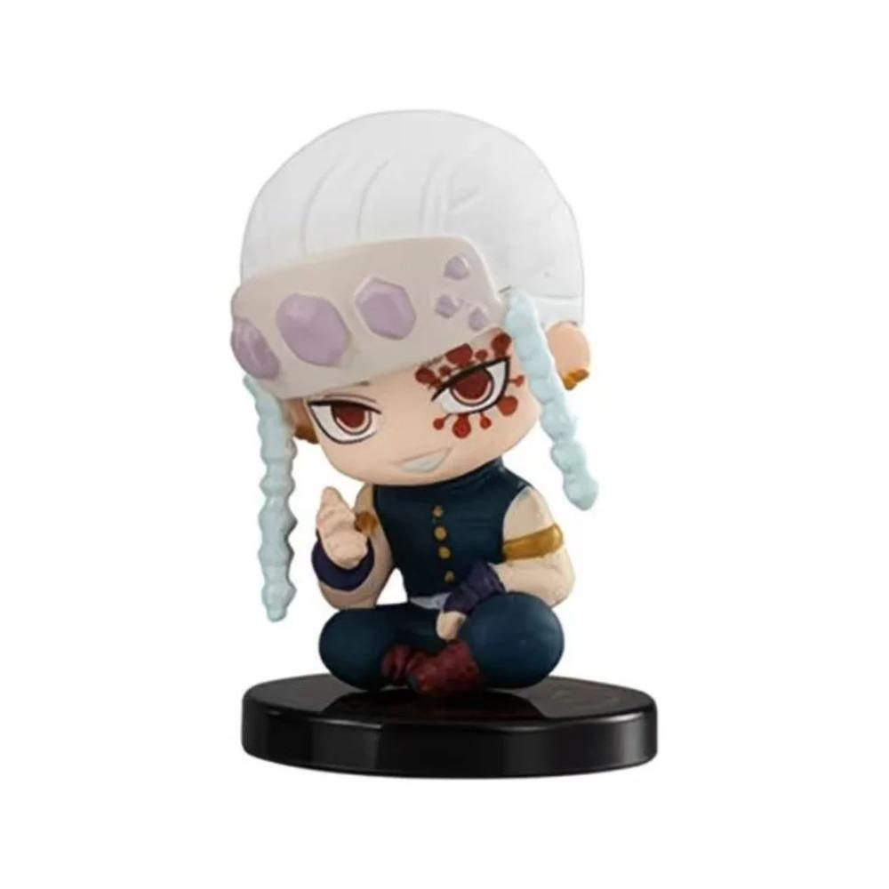 5 st Q Version Demon Slayer Sittande Spökdocka Tanjiro Nidouzi Inosuke Zenizu Leksak Figurativ PVC-modell Gåva