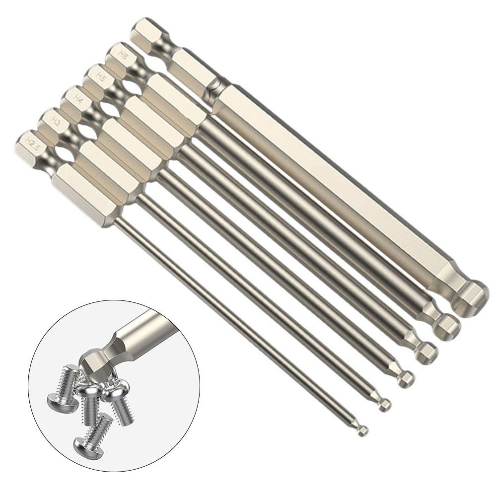 6.35mm ( 1/4 Inch )hex Screwdriver Bit Alloy Steel Ball End Hex Ball Head