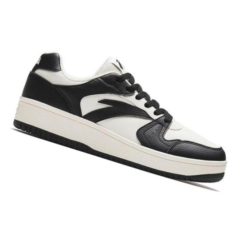 Anta Little Zero Feeling Slip Resistant, Abrasion Resistant, Lightweight Low top Skateboard Shoes Men's Black White Sneakers 912518068F-2