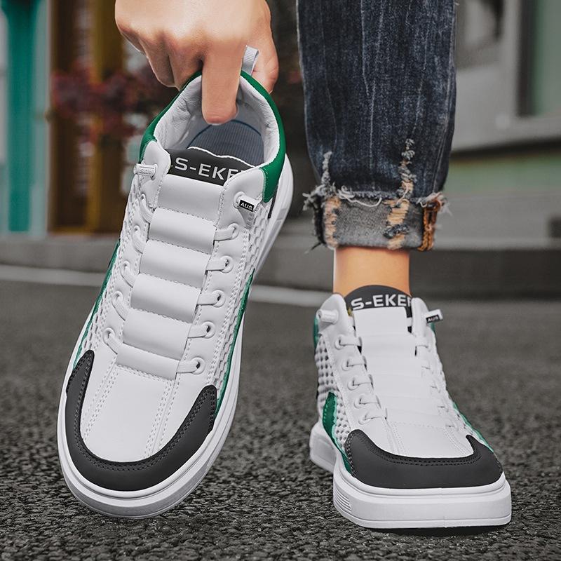 Großes Netz High-Top Board Schuhe Herren Sommer Herrenschuhe hohl atmungsaktiv Freizeitschuhe junge und junge Studenten