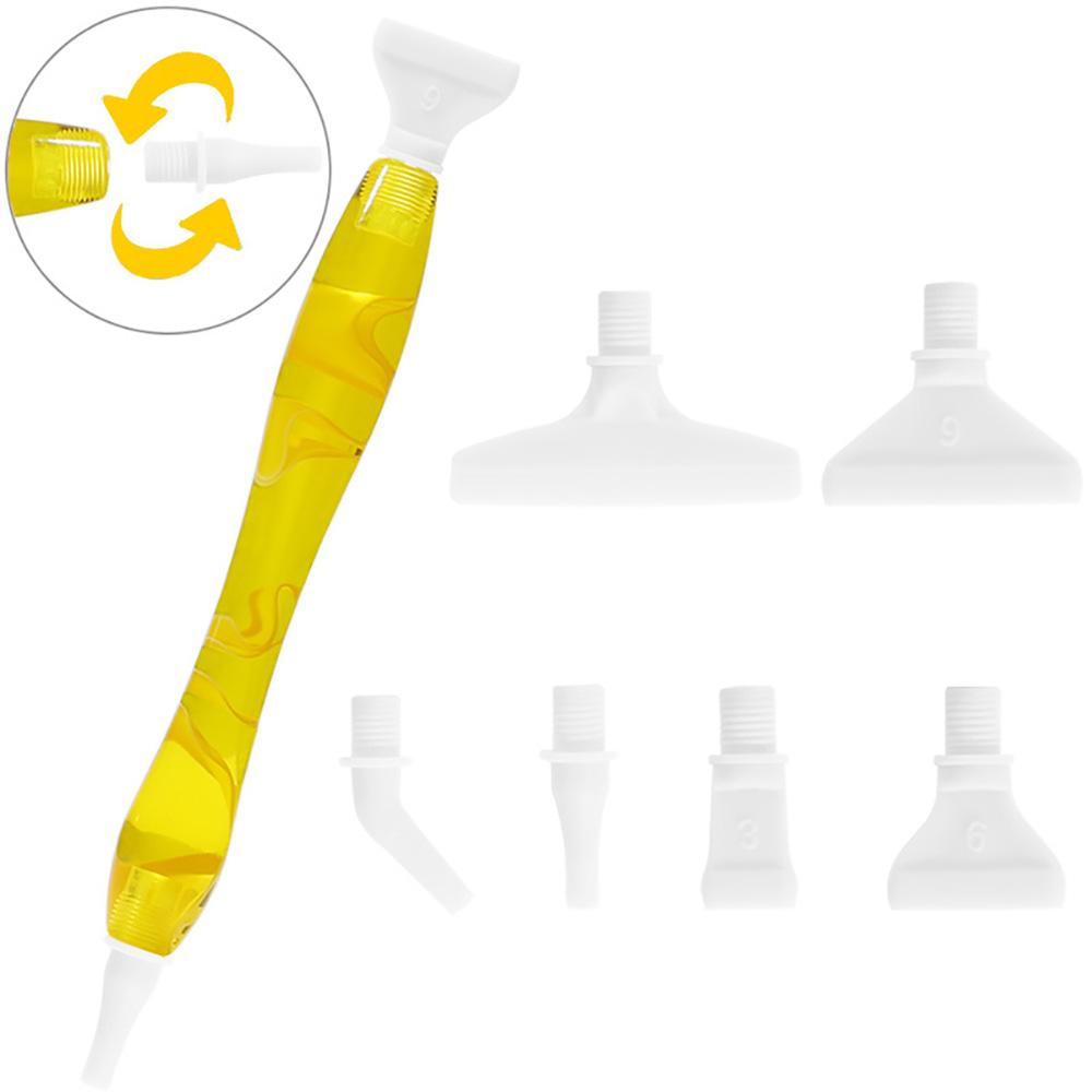 

Ручка для 5D Алмазной Живописи, Роликовая Ручка для Точечного Сверления, Сменные Наконечники, Набор Инструментов для DIY Маникюра и Поделок, Аксессуары для Алмазной Вышивки