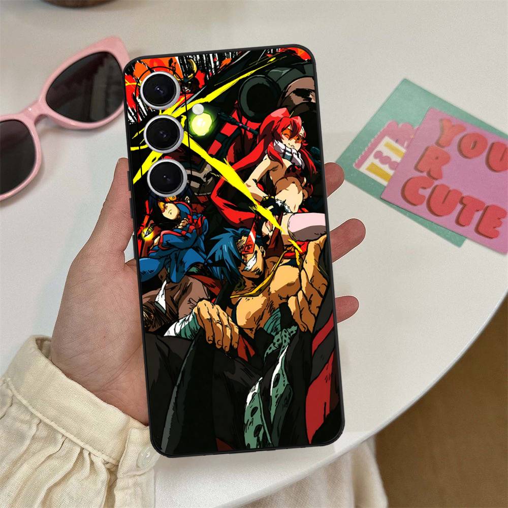 Gurren Lagann Anime Phone Case For Samsung S 24 Fe 25 Ultra Plus 20 Lite 21 30 22 23 24 22 Ultra 5G Fundas
