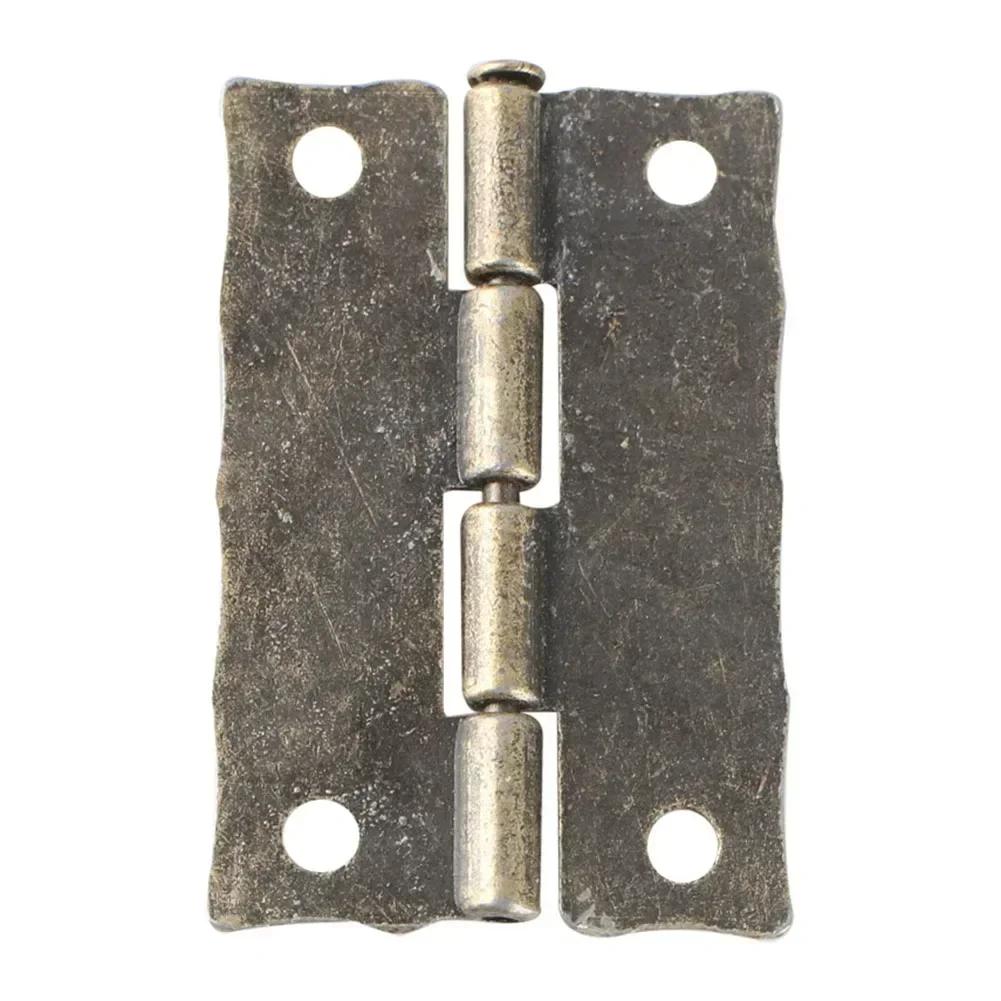 Door Hinges Hinges Antique Printing Bronze Easy To Install Retro Design Zinc Alloy Office Vintage Wooden Boxes