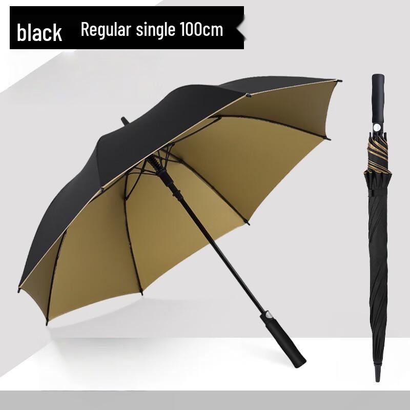 Xin Yu Xuan Long Handle Straight Umbrella - Black (5-Pack)