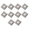 Indexable Carbide Inserts for Woodworking Set of 10 Square Blades with Multiple Cutting Edges for Enhanced Performance