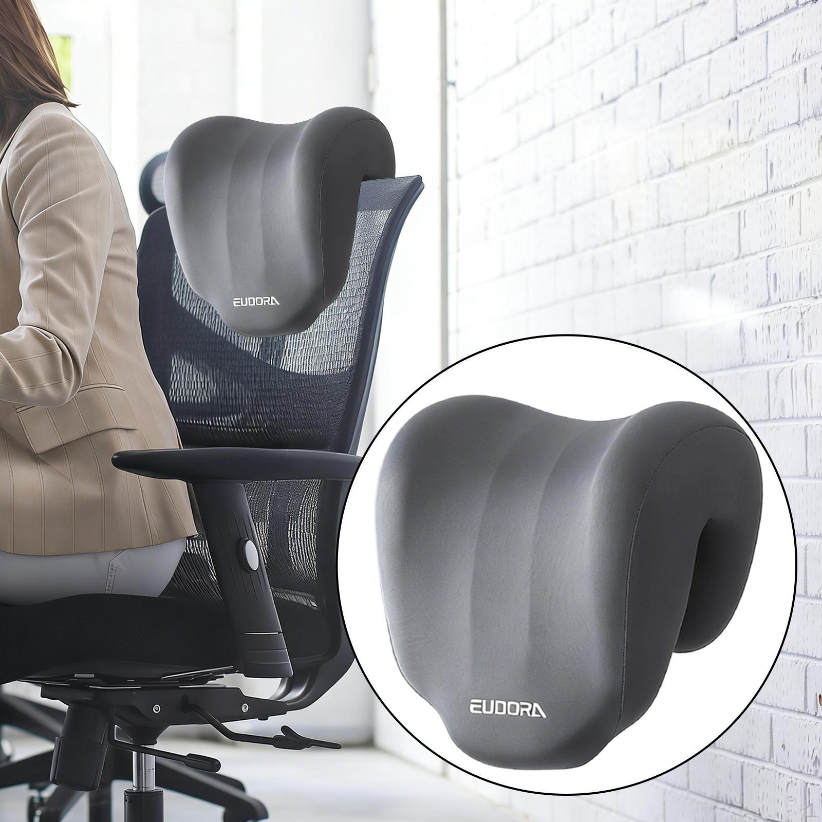 Office Chair Neck Pillow Desk Napping Portable, Practical, Lightweight Washable Multipurpose nero