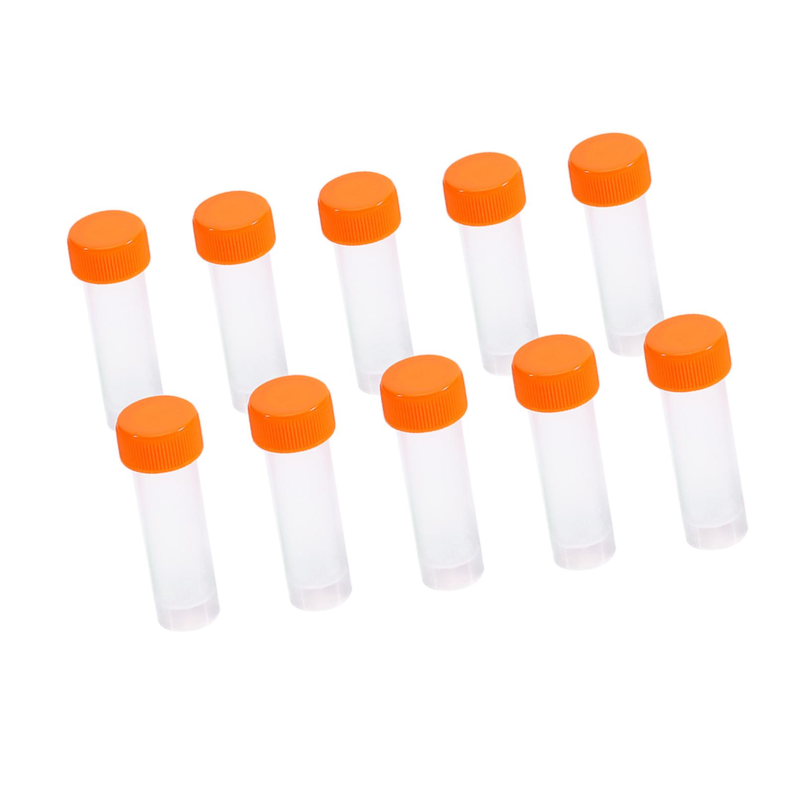 

10 шт. 5 мл пластиковые замороженные пробирки флакон с винтовой уплотнительной крышкой контейнер с силиконовой прокладкой