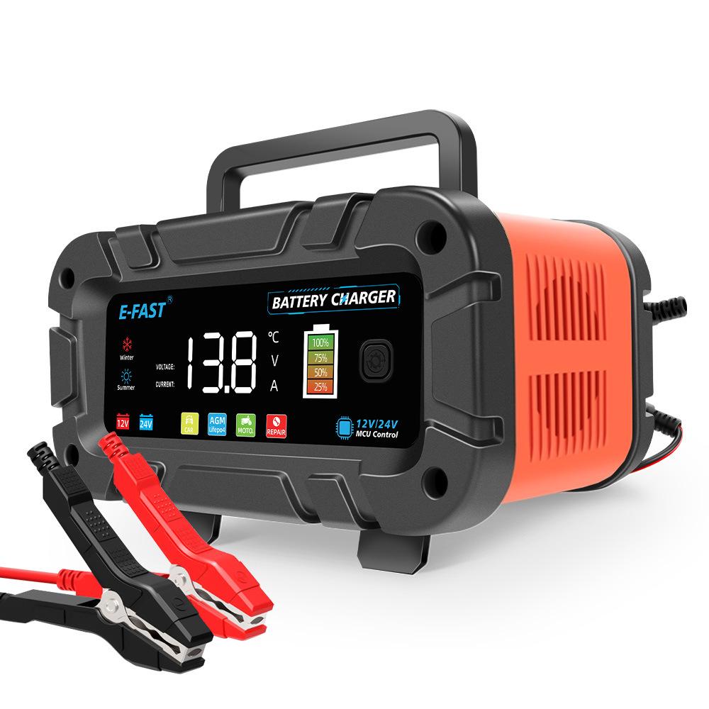 E-FAST High Power Lead-acid & Lithium 12V/24V Battery Charger, 20A/10A