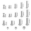 132pcs Stainless Steel Hexagonal Flange Bolt and Nut Set, M5, M6, M8 Flange Bolts and Nuts, Flange Plate, for DIY Projects.