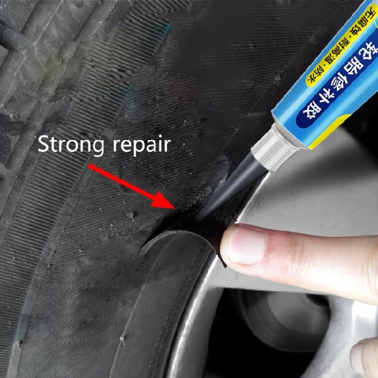 Tire Repair Liquid Rubber Adhesive Black GlueFast Caulk Repair Seal Tyre Sealant