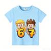 Wojans T-shirt s anime motivem, kulatý výstřih, dětské oblečení s krátkým rukávem, letní bavlněná trička, trička pro kluky a holky, dárek k narozeninám