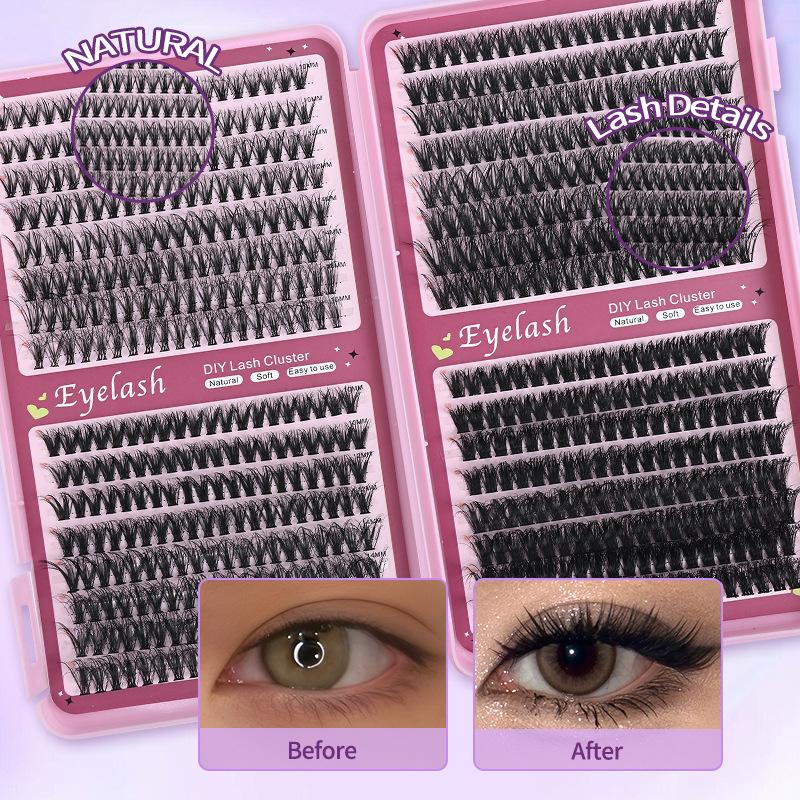 Large Capacity Eyelashes, Single Tuft False Eyelashes, Natural Thick Multi-hair Eyelashes, Self-grafted Eyelashes 2026