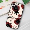 Cute Little Cat Phone Case For IPhone 17 Air 16 15 14 13 Pro Max 11 12 Black Silicone Cover