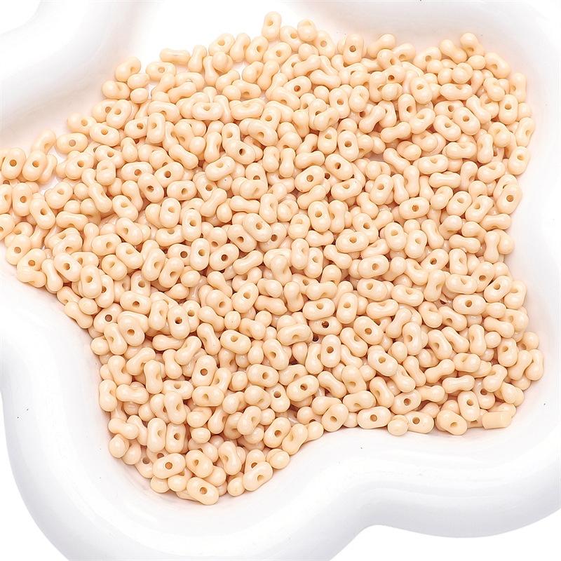 Handmade Bracelet Beads Acrylic Solid Color Peanut Beads Beads Necklace Semi-finished Strings Handmade Diy Jewelry Accessories Accessories Materials