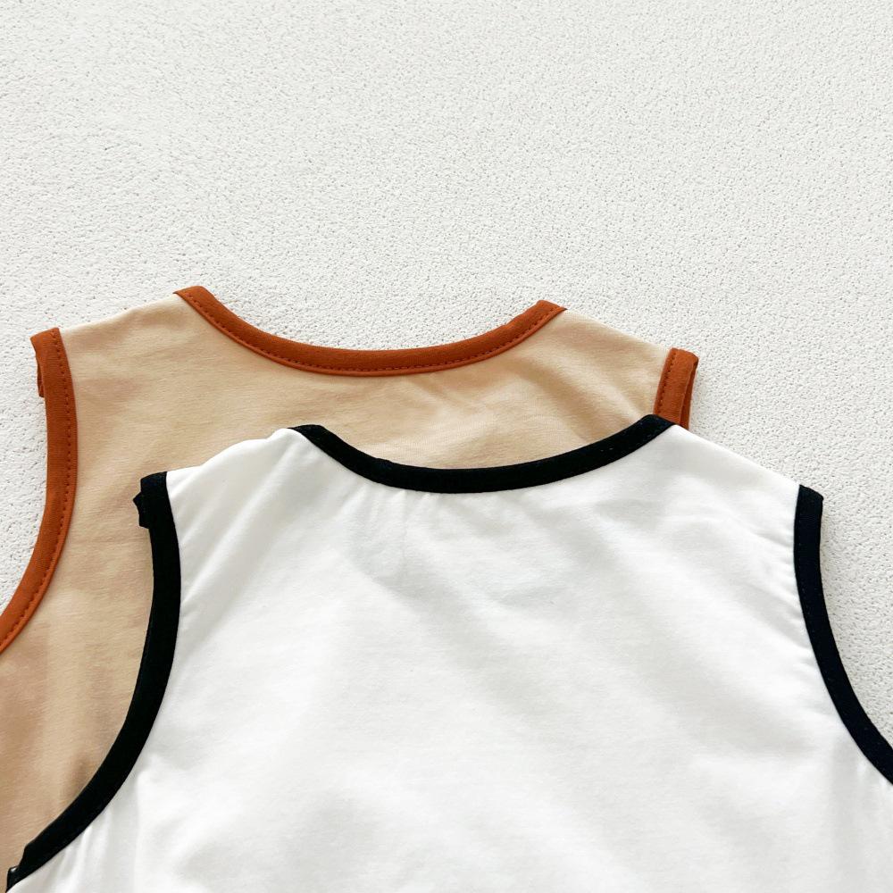 Sleeveless Summer Cartoon Baby Onesie Romper