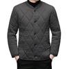 Autumn Winter Solid Color Cotton Jacket Stand Collar Long Sleeve Quilted Padded Thickened