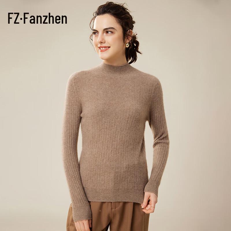 Женский свитер с высоким воротником Fanzhen из 100% кашемира XL