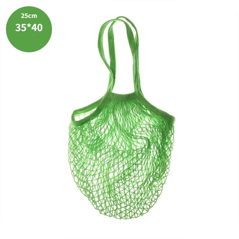 Totes Mesh Bag Cotton String Produce Shopping Turtle-bags Grocery Long Handle Net Shoulder-Bag Fruit Vegetable Reusable