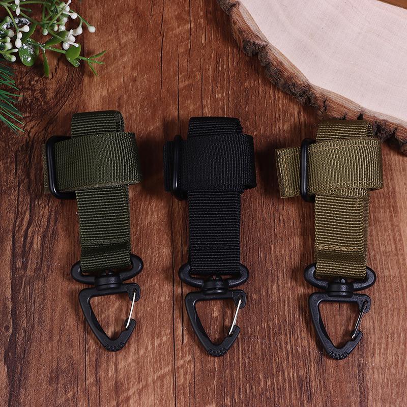 Sangle de reliure portable en nylon multi-usages Crochet pour gants Gants de travail Clip de sécurité Corde d'escalade extérieure Boucle de suspension de camping