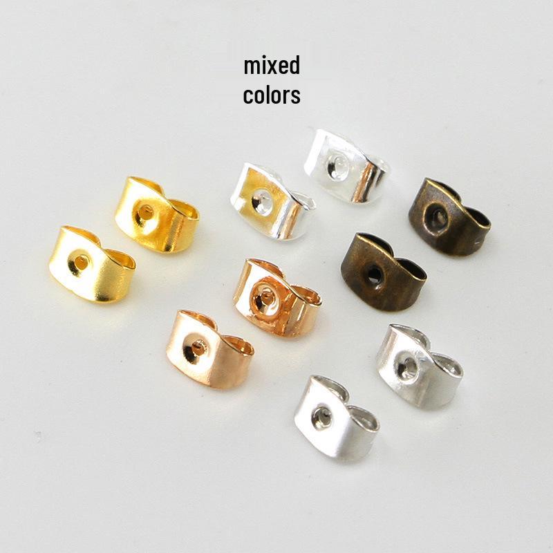 Metalowe Nakładki na Zatyczki do Uszu w Kształcie Motyla: Akcesoria do biżuterii DIY i Modne Dekoracje Kolczyków