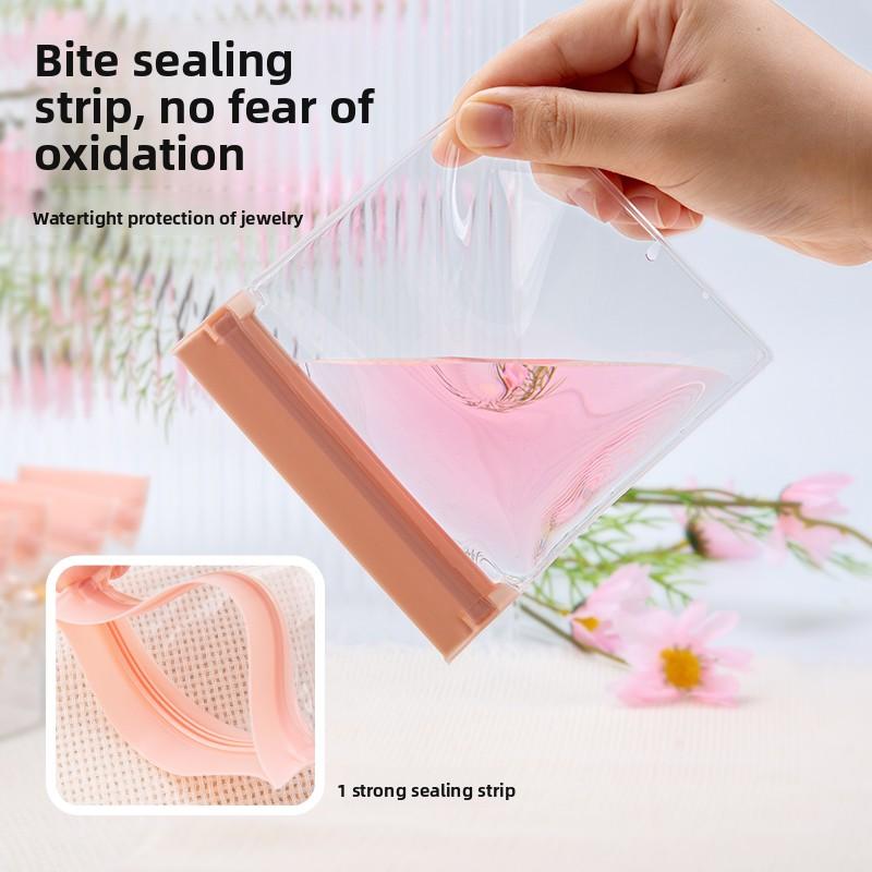 1/3/5/10Pcs Thicken Zipper Sealed Bags Clear Plastic Storage Bag for Small Jewelry Food Packing Reclosable Zippers Sealing Bag
