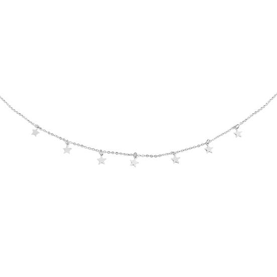 

Цепочка на ключицу Привлекательный подарок из ювелирного сплава серебряный