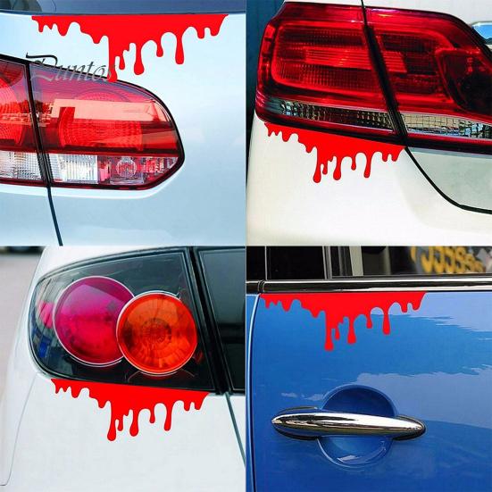 Autoaufkleber Reflektierend Einzigartig Rot Kreative Aufkleber für Autos Blut