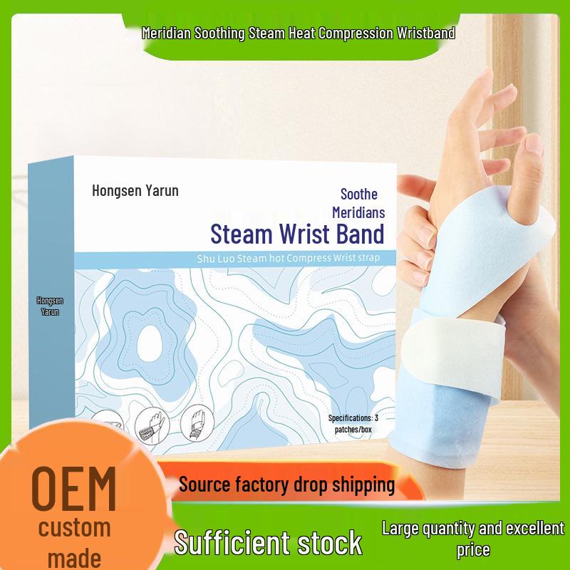 Meridián Zklidňující Bylinná Náplast na Zápěstí: Šalvěj a pelyněk prohřívají pro úlevu od tendosynovitidy