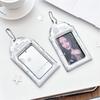 Photo Card Storage Sleeve Metallic Card Protector Silver Snowflake Card Holder Dust-Resistant For K-Pop Merchandise Fans