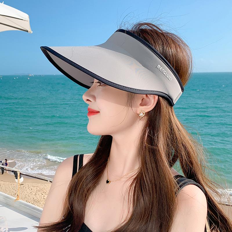 New Women Summer Breathable Sun Hat Casual Fashion Sunscreen and UV Protection UPF50+ Hat Outdoor Sports Traceless Wide Brim Sun Hat