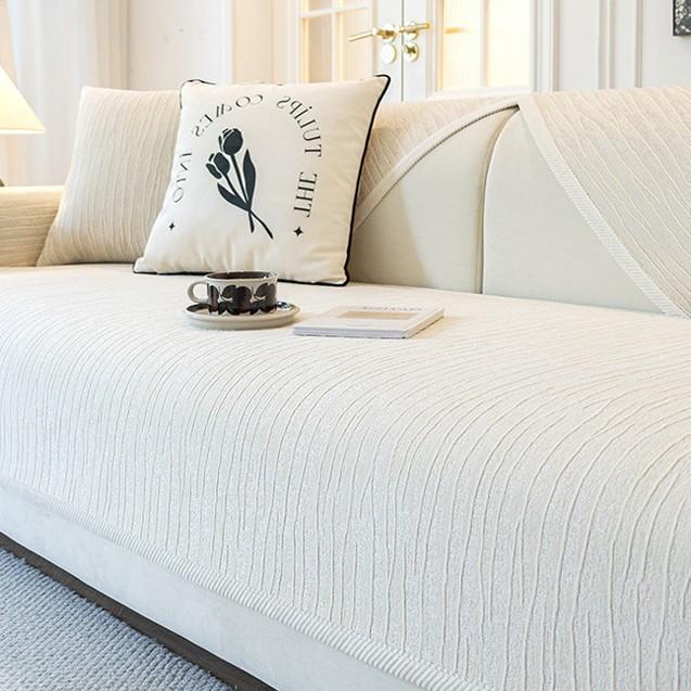 French Cream Wind Sofa Cushion Universal In All Seasons  New Non-Slip Seat Cushion Premium Leather Sofa Cover Cover Cloth