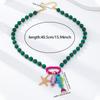 Ornaments Bohemian Resin Beaded Necklace Adjustable Beach Beaded Necklace  Daily