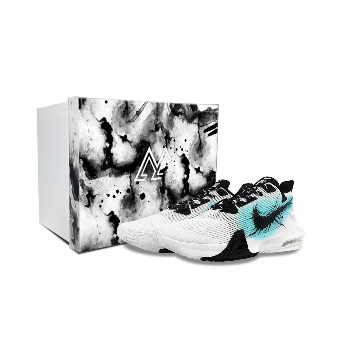 

Nike Air Max Impact 3 Low top Basketball Shoes Men s Blue White DC3725-100(Team47-AMBOX) 40.5