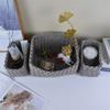 3pcs Hand Woven Paper Rope Storage Basket, Natural Rattan Look for Home Decor, Round Organizer for Living Room, Bedroom