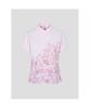 BEANPOLE GOLF [Daria Song] Women'S Patterned Collared Short Sleeve T-Shirt - Light Pink