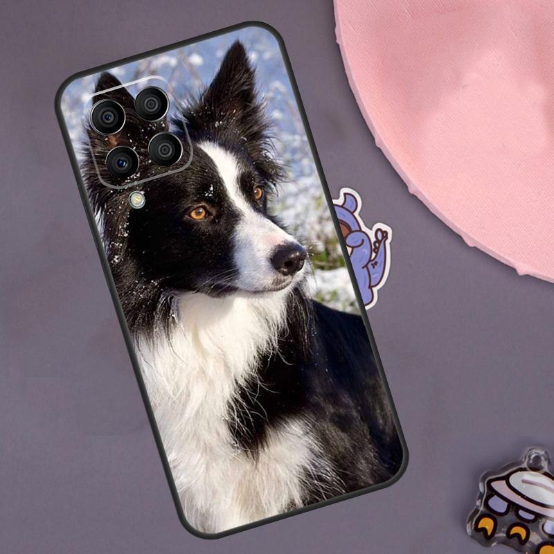 Border Collie Dog Case For Samsung Galaxy M13 M33 M53 M20 M30s M31s M12 M32 M52 M11 M21 M51 M14 M34 M54 M55